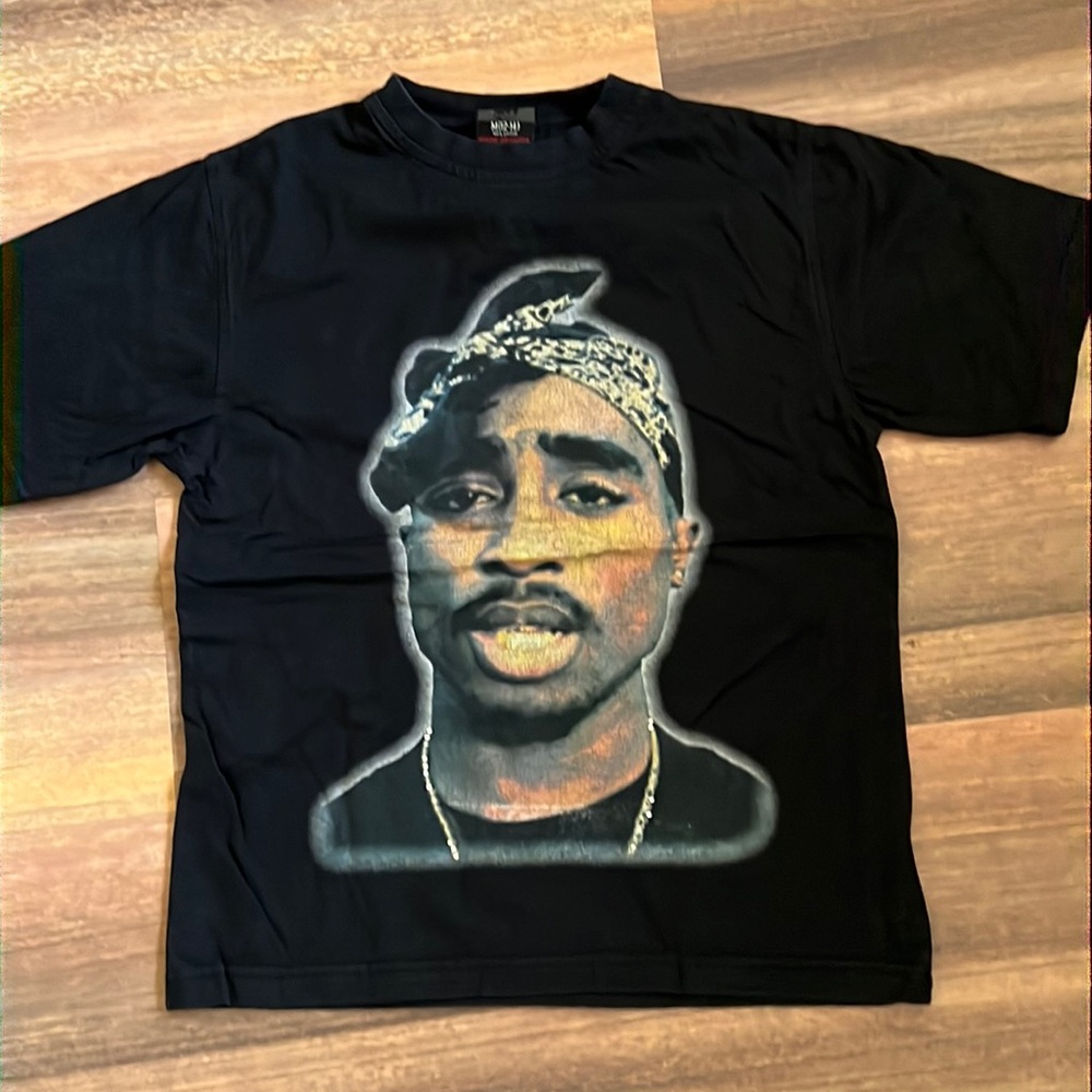 Tupar Shakur Black Shirt (Youth M)